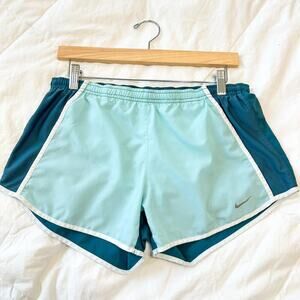 Nike Dri-FIT Tempo Running Shorts Women’s Small Teal Aqua Blue Activewear